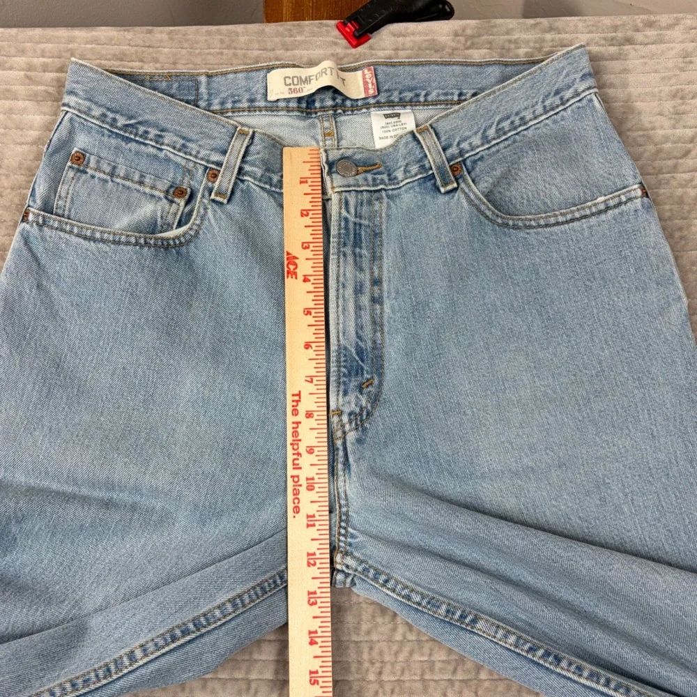 Levis 560 Comfort Fit Jeans 34x34 Light Wash‎ Blue Denim Tapered Leg 005604891